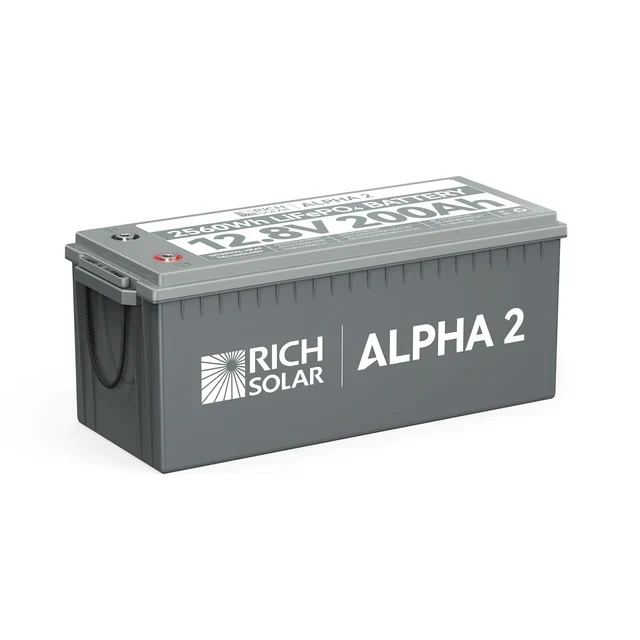 Rich Solar Alpha 2 12V 200Ah LiFePO4 Lithium Iron Phosphate Battery w/ Internal Heating and Bluetooth Function