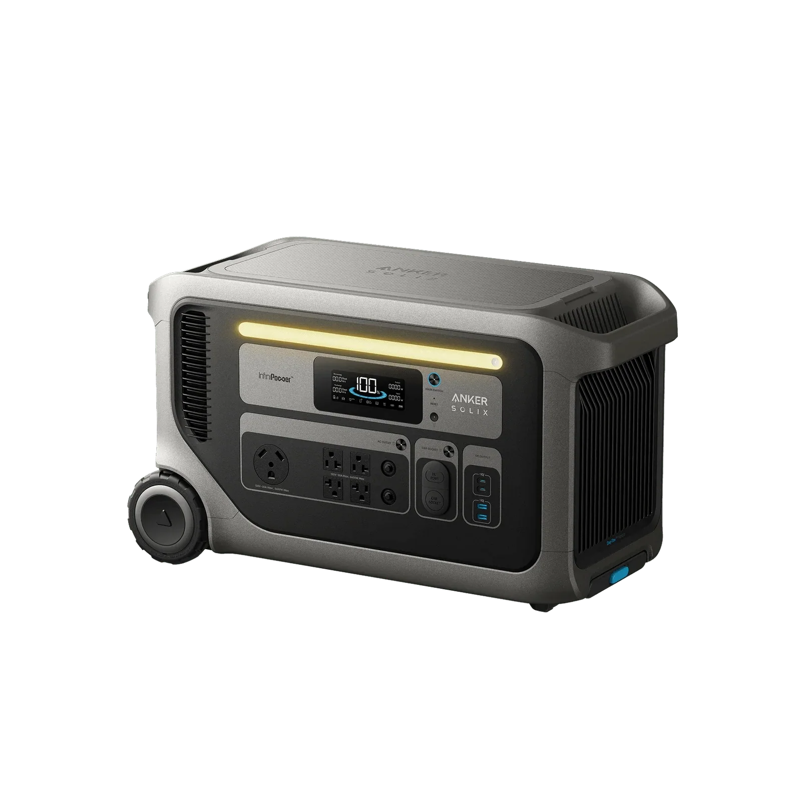 Anker SOLIX F3000 Solar Generator + 2 x 440W Rigid Solar Panel, image 4