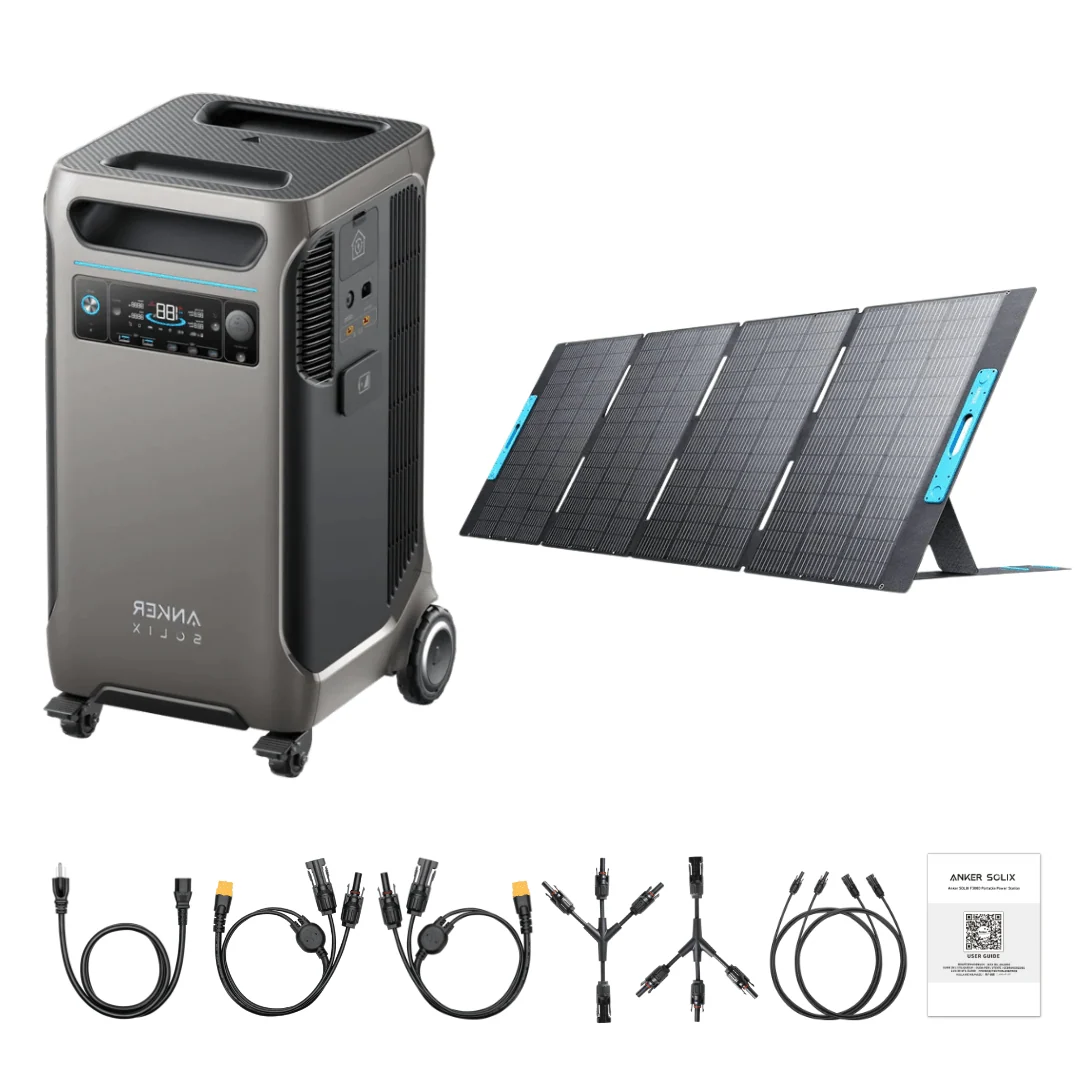 Anker SOLIX F3800 Solar Generator + 400W Portable Solar Panels