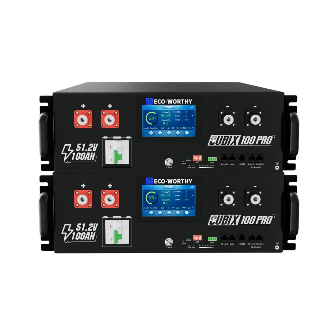 ECO-WORTHY Cubix 100 Pro 51.2V 100AH Server Rack Battery, image 2