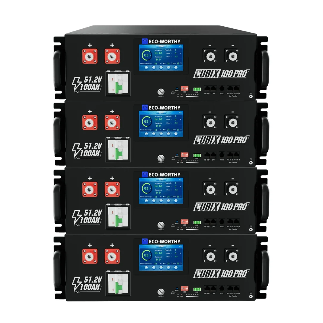 ECO-WORTHY Cubix 100 Pro 51.2V 100AH Server Rack Battery, image 3