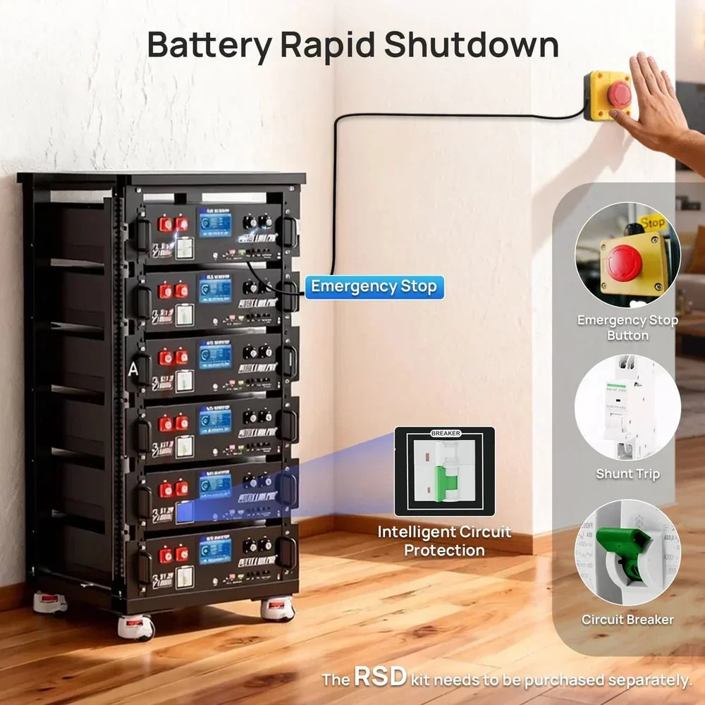 ECO-WORTHY Cubix 100 Pro 51.2V 100AH Server Rack Battery, image 10