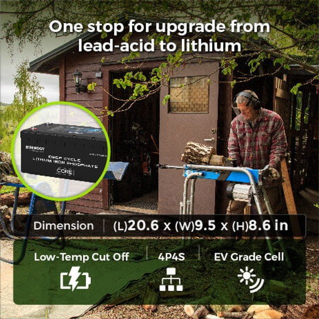 Renogy 12V 200Ah Core Series Deep Cycle Lithium Iron Phosphate Battery, image 8