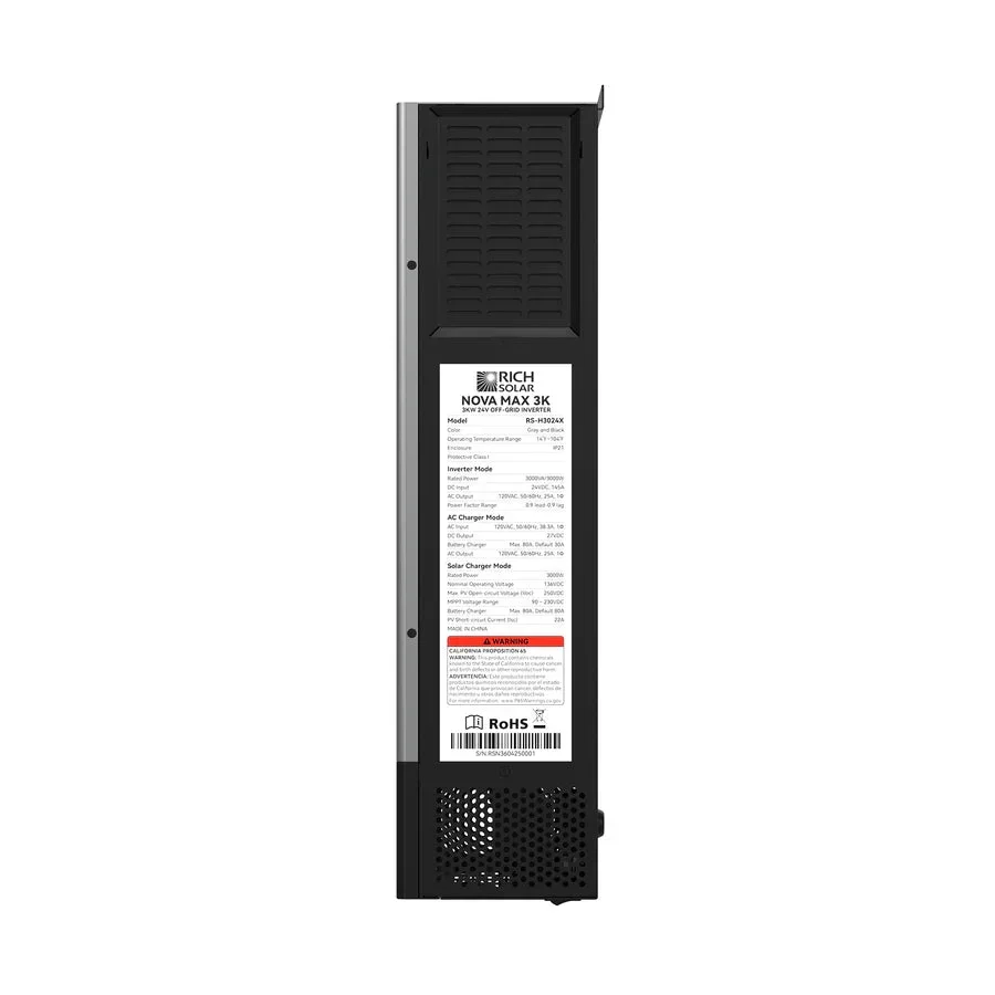 Rich Solar NOVA MAX 3K 2026 24V 3000W Off-Grid Hybrid Inverter, image 6
