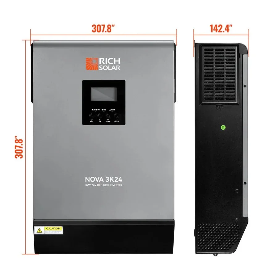 Rich Solar NOVA MAX 3K 3000W 24V Hybrid Solar Inverter, image 7