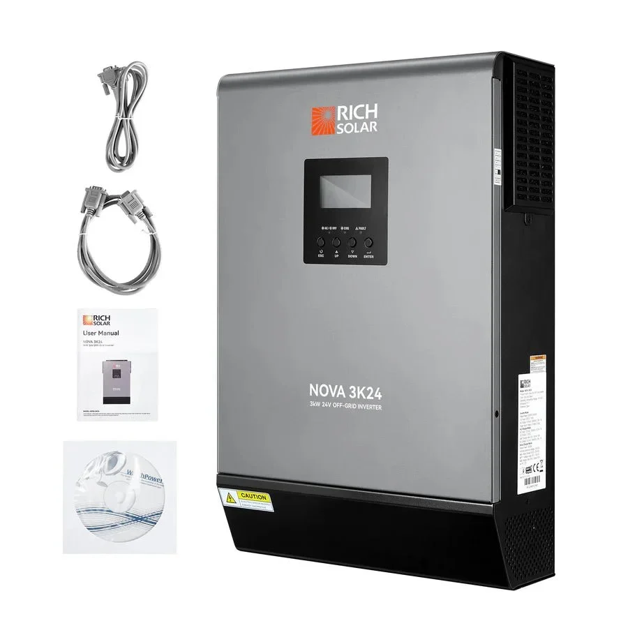 Rich Solar NOVA MAX 3K 3000W 24V Hybrid Solar Inverter, image 4