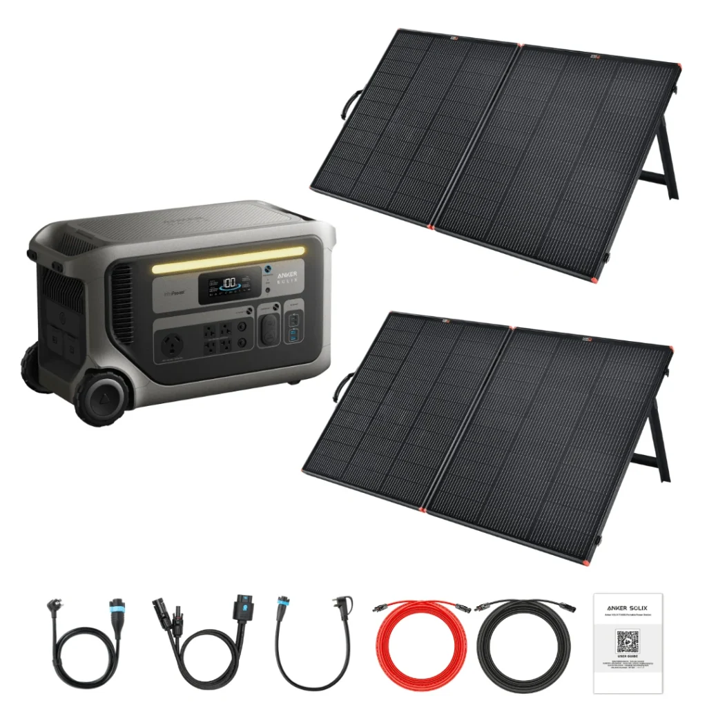 Anker SOLIX F3000 + Custom Solar Panels Kits