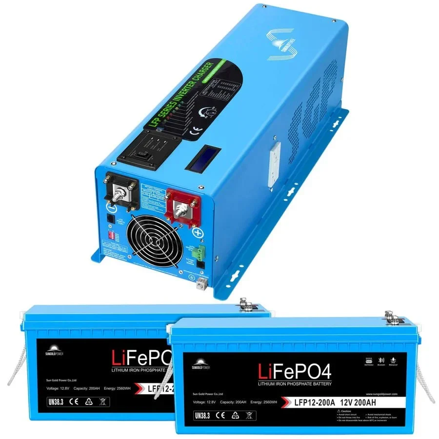 SunGoldPower 4000W DC 12V Split Phase Pure Sine Wave Inverter With Charger, image 8