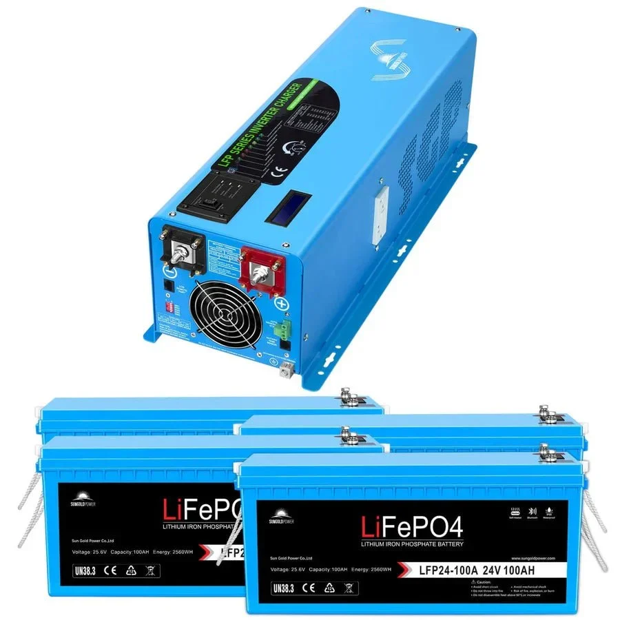 SunGoldPower 6000W DC 24V Split Phase Pure Sine Wave Inverter With Charger, image 8